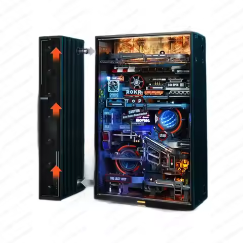 3D Puzzle Gaming Decoration Automatic Futuristic Marble Run Cyberpunk Gift for Men Rokr Hip-Hop Stre