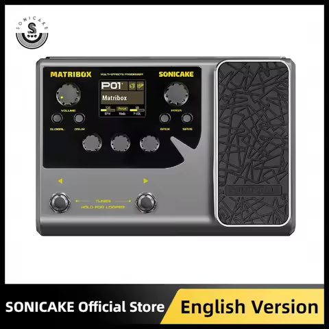 SONICAKE Matribox 140 Built-in Guitar/Bass/Acoustic Multi Effects Processor with Expression pedal Lo