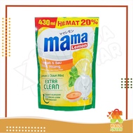 NA Mama Lemon Extra Clean Lemon & Daun Mint / Mama Lemon Pouch 430ml
