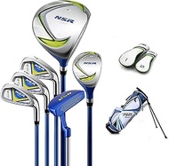 PGM Junior Golf Club complete set includes Driver, Hybrid, 7, 9, Wedge Irons, Putter, Stand Bag righ