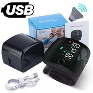 Portable Digital Wrist Blood Pressure Monitor Sphygmomanometer USB Tonometer Tensiometer Heart Rate 