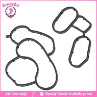 [Lovoski] ABS Rubber Oil Filter Housing Seal Gasket Kit High Performance for BMW E46 E61 E81 E87 E90