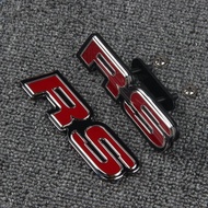 Biểu Tượng RS Kim Loại Màu Đỏ Kiểu JAZZ GK5 Civic Phù Hợp Mới Biểu Tượng Thân Xe Lưới Tản Nhiệt Phía