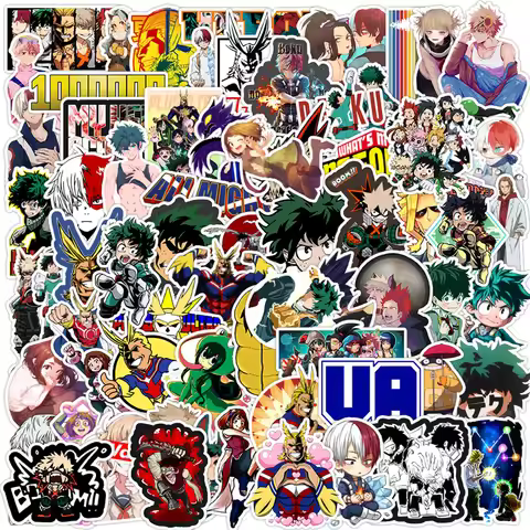 10/30/73pcs My Hero Academia Anime Cartoon Stickers Japanese Manga Decals Phone Notebook Guitar Suit