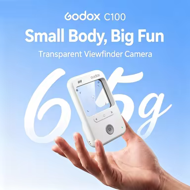 Hot！Godox C100 Retro Camera CCD Transparent Viewfinder Camera