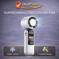 DealPadu Mini Turbo Fan 3000mAh 100 Speed Digital Display Rechargeable Kipas Mudah Alih