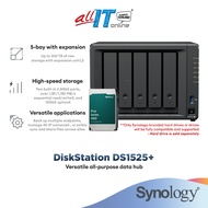 Synology DiskStation DS1525+ 5 Bay NAS Data BackUp Storage