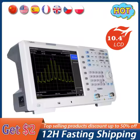 OWON XSA1015TG 10.4inch Digital Osciloscopio Spectrum Analyzer 1Hz Resolution Bandwidth 9 kHz to 7.5