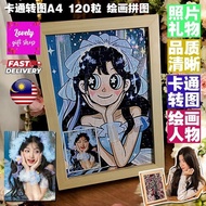 定制卡通人像拼图，创意520生日礼物，结婚wedding礼物，送男友女友couples礼物，520 礼物，suprise gifts 生日礼物，特别定制礼物，七夕礼物，闺蜜礼物