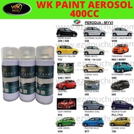 PERODUA Myvi WK Paint All Colors 400CC  PERODUA Myvi Baru Lama, Perodua Cat , AEROSOL调车漆 ORIGINAL CO
