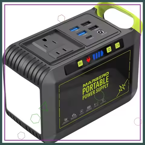 88Wh Portable Power Station with AC Outlet, Fast Charging Solar Generator for Camping Emergency Home