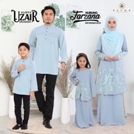 NEW ARRIVAL | FAMILY SET SEDONDON | KURUNG FARZANA & KURTA UZAIR | ASH BLUE | KURUNG SULAM TENUN | R