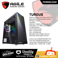 POWERLOGIC AGILE TURDUS BLACK CASE Desktop Case  (CPU CASE)