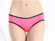 誘臀下開襠緞感丁字褲(玫紅色) (平行進口) 成人用品│情趣用品│性感內衣│情趣內衣