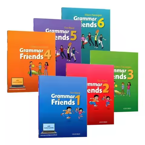 6 Books Oxford Grammar Friends Grade 1-6 English Learning Book Primary School Textbook Workbook Set