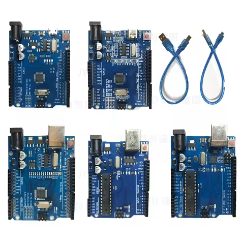 UNO R3 Official Box ATMEGA16U2 UNO WiFi R3 ATMEGA328P Chip CH340G CH9102 For Arduino UNO R3 Developm