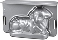 Städter 661769 Baking Mould in the Shape of an Easter Lamb, Made of Silver-Coloured Metal, Temperatu