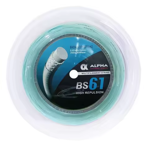Alpha Badminton String 200m Reels Thin 0.61mm Higher Repulsion 30lbs Elasticity Badminton Racket Str