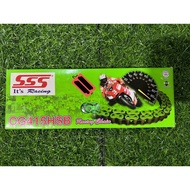 SSS CHAIN SSS RANTAI 415 120 ORANGE HIJAU TRIPLE S RANTAI CHAIN 415 120 ORANGE CHAIN GREEN