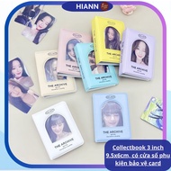 Collectbook 3 inches 9.5x6cm | Mini Album with window and 20 sheets to protect photocards, Lomo card