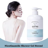 Goat Milk Body Wash Body Whitening Brightening Lasting Fragrance Shower Gel 800ML