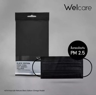 หน้ากากอนามัย welcare mask สีดำ 1 ซอง บรรจุ 5 ชิ้น กันฝุ่นPM2.5 พร้อมส่ง!!! (ของแท้ 100%)