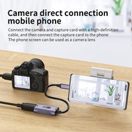 For Phone Tablet Projector Camcorder MINI to -Compatible Adapter Cable 4K Video Capture Card for Vlo