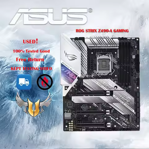 ASUS ROG STRIX Z490-A GAMING LGA 1200 (Intel 10th Gen) Z490 SATA 6Gb/s ATX Intel Motherboard