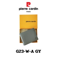 Pierre Cardin (ปีแอร์ การ์แดง) กระเป๋าธนบัตร กระเป๋าสตางค์เล็ก  กระเป๋าสตางค์ผู้ชาย กระเป๋าหนัง กระเป๋าหนังแท้ รุ่น G23-W-A พร้อมส่ง ราคาพิเศษ