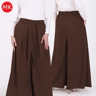 MK WOMEN CASUAL PANTS Rose Elegant High-Waisted Wide-Leg Palazzo Pants Seluar Perempuan [P2/882]