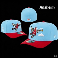 New Era Los Angeles Angels 59FIFTY A-Frame Fitted Baseball Cap, Blue and Red Cartoon White CloudFull