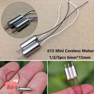 BDRBA 1/2/5pcs Coreless Motor, Mini 6mm*15mm 615 Tiny Hollow Cup Engine Motor, High Quality High Spe