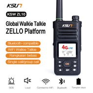 Ksun ht jarak jauh 1000 km zello poc walkie talkie 4g handy talky zl10 global antena ht