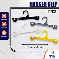 (10pcs)Hanger Tudung/Scaft/seluar Plastic 10inch 25cm For Display Retail and personal use