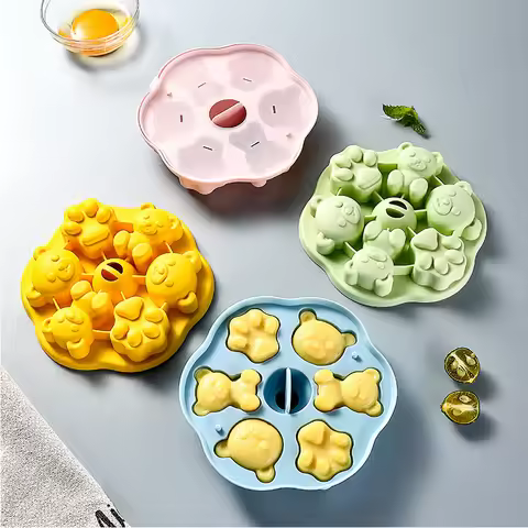 1Pcs Silicone Muffin Molds Cupcake/Ice Cubes Mold Fits 5 To 8 Qt Pressure Cooker Sous Vide Egg Bite