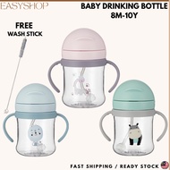 Water Bottle 𝗕𝗮𝗯𝘆 𝗕𝗼𝘁𝘁𝗹𝗲 𝗦𝘁𝗿𝗮𝘄 Botol Air Straw Baby Training Bottle Straw Baby Botol Air Baby Anti T