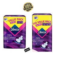 LIBRESSE Maxi Wing Night Secure Longer &amp; Wider 32cm (2x10s)/(3x10s) Disposable Sanitary Pad