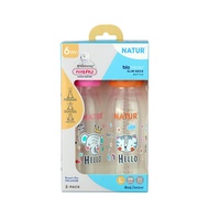 [New] NATUR เนเจอร์ ขวดนม ขวดนมเด็ก จุกนมเสมือนดูดจากอกแม่ จุกนิ่มพิเศษ ขวดนมคอแคบ ไบโอมิมิค 8oz แพ็