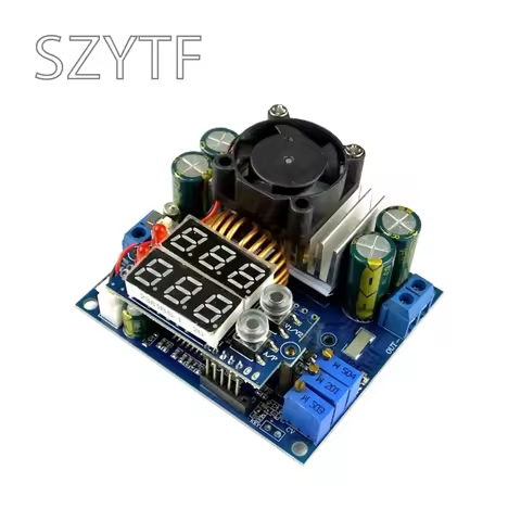 Solar MPPT adjustable buck charging module constant voltage constant current 15A synchronous rectifi