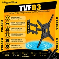 HyperWork TVF03 Wall Mount TV Mount – 23–65 Inch TV Mount, Load Capacity 30kg,