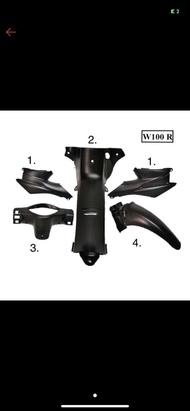 HONDA WAVE100 R WAVE100R WAVE100-R W100R INNER COVER SET COVER HITAM PANEL INNER COVERSET NON COLOR 