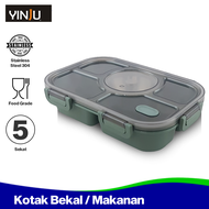 YINJU Kotak Bekal / Makanan Plastik 5 Sekat Lunch Box Food Grade CHI-BENTGO