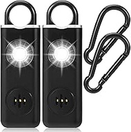 The Original Self Defense Siren Personal Safety Alarm for Self Defense - SOS LED Strobe Light - Air Travel/TSA Friendly - Emergency Safe Key Chain Device, Pocket Size - 2 Pack