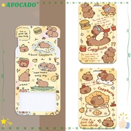 AVOCAYY Capybara-Themed Card Holder - Cartoon Plastic ID & Credit Card Organizer