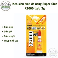 Super Glue X2000 multi-purpose Super Glue 3g tube