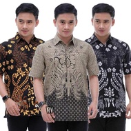 Men's Short Sleeve Batik Hem - Men's Batik Shirt - Jumbo Men's Batik Hem