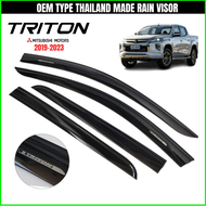 MITSUBISHI STRADA TRITON 2019-2023 OEM TYPE THAILAND MADE RAIN VISOR / DOOR VISOR