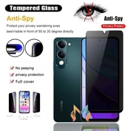 Tempered Glass Anti Spy Privacy Full Cover Vivo Y04 Y04S Anti Peep