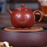 Yixing Zisha Pot Famous Wang Ting Fully Handmade Original Mineral Dahongpao Baozun 200cc Ball Hole H