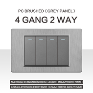 LEJIA Wall Socket Outlet 1/2/3/4 Gang 2 Way Light Switch  3/6Pin Universal Outlets and Sockets with 